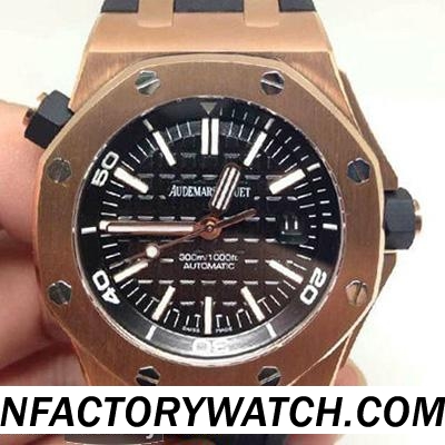 愛彼Ap Diver 皇家橡樹離岸型系列 Royal Oak Offshore 15703ST.OO.A002CA.01 玫瑰金 V6終極版