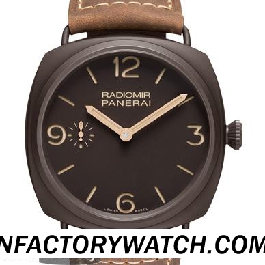 沛納海Panerai RADIOMIR COMPOSITE? 3 DAYS Pam00504/Pam504 沛納海P3000 手動機械機芯 316L不鏽鋼錶殼