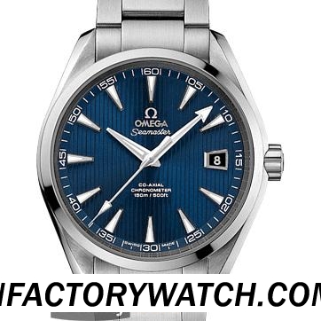 欧米茄Omega Seamaster海马系列Aqua Terra 150米 231.10.42.21.03.001 蓝宝石水晶镜面增透膜 蓝色錶盘 抛光精钢錶圈