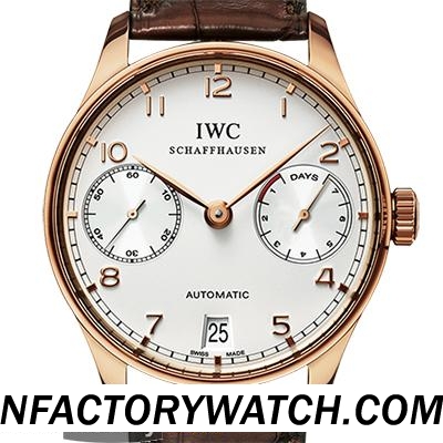 萬國IWC Portuguese 葡萄牙 IW500113 316L精鋼 電鍍玫瑰金 防劃藍寶石水晶與AR