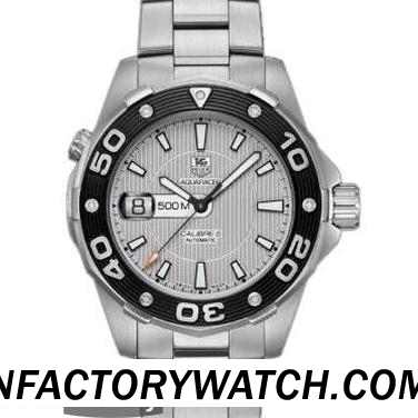 豪雅TAG HEUER AQUARACER 競潛 WAJ2111.BA0870 316L精鋼 單向旋轉錶圈 黑色 防劃藍寶石水晶