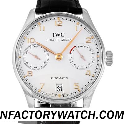 萬國IWC Portuguese 葡萄牙 IW500114 亞洲自動機芯，21,600vph 316L精鋼 防劃藍寶石水晶與AR