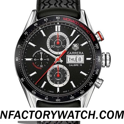 豪雅TAG HEUER CARRERA 卡萊拉系列 CV2A1F.FT6033 亞洲eta-7750自動計時機芯 316L精鋼 藍寶石水晶