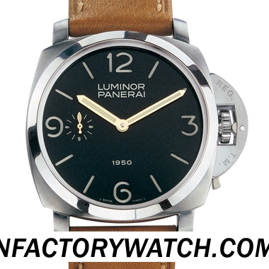 沛納海 Panerai Luminor 1950 pam00127/pam127 316F不鏽鋼錶殼 三明治錶盤和指針