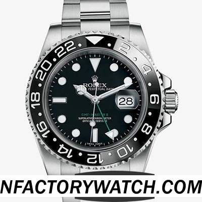勞力士Rolex格林尼治型 II GMT 116710LN V5 316F不鏽鋼錶殼 防劃藍寶石水晶 黑色錶盤 終極版